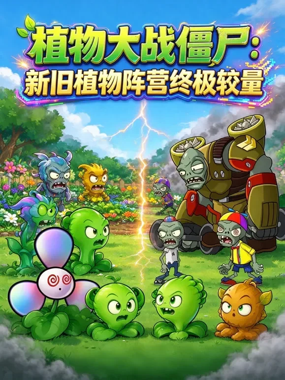 植物大战僵尸 ：新旧植物阵营终极较量动漫海报