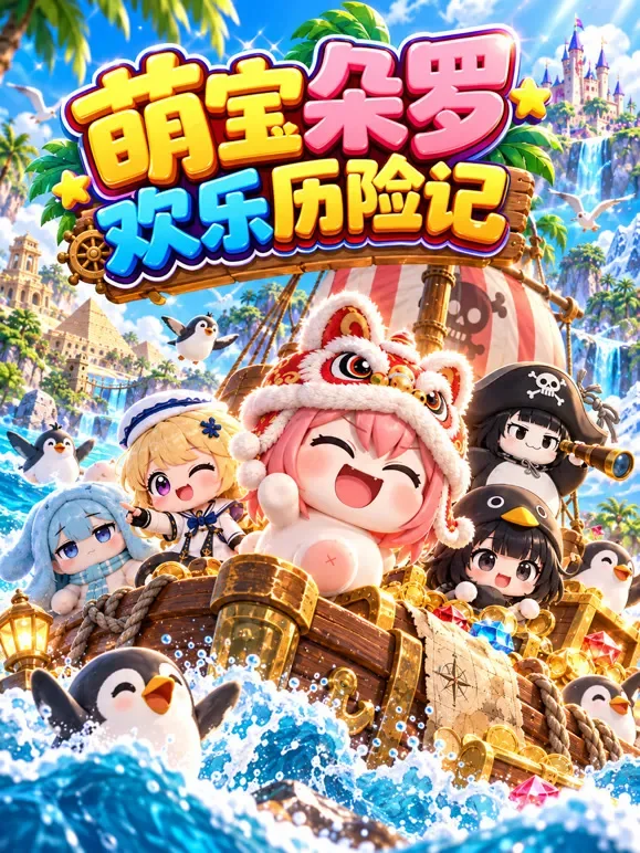 萌宝朵罗欢乐历险记动漫海报