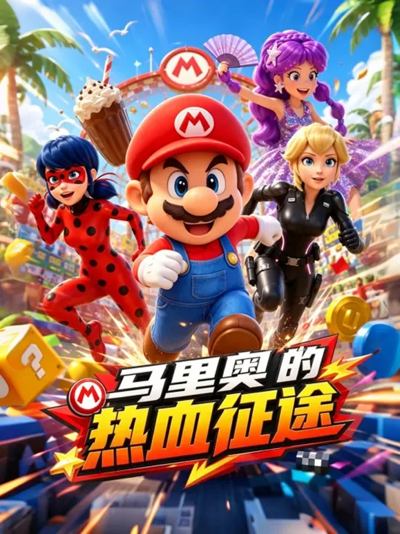 马里奥的热血征途动漫海报