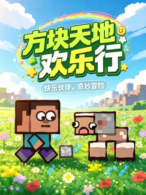 方块天地欢乐行动漫海报