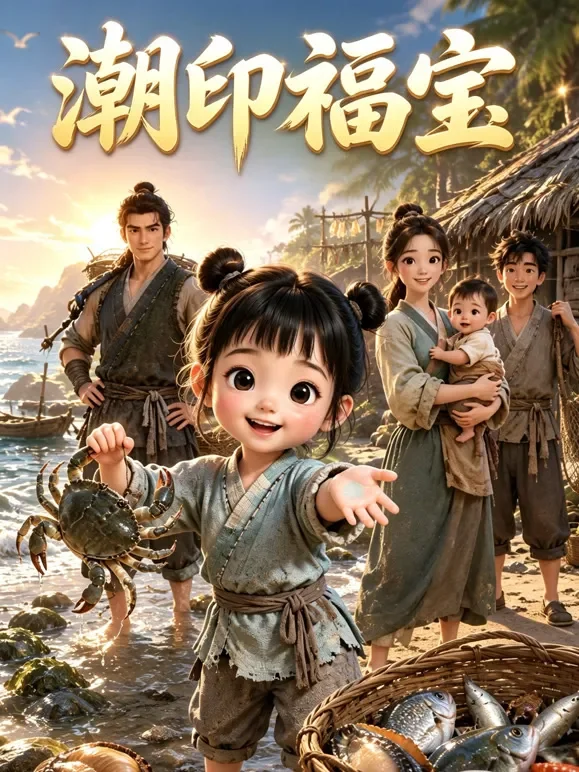 潮印福宝动漫海报