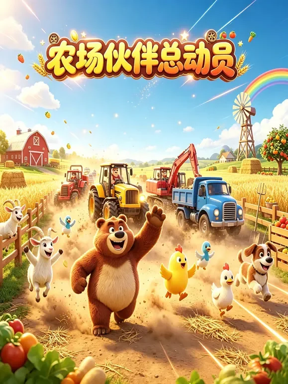 农场伙伴总动员动漫海报