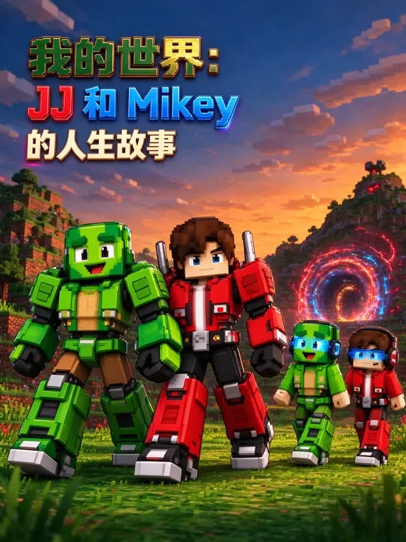 我的世界：JJ 和 Mikey 的人生故事动漫海报