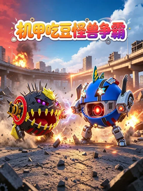 机甲吃豆怪兽争霸动漫海报