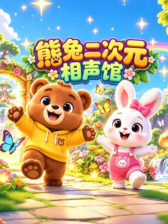 熊兔二次元相声馆动漫海报