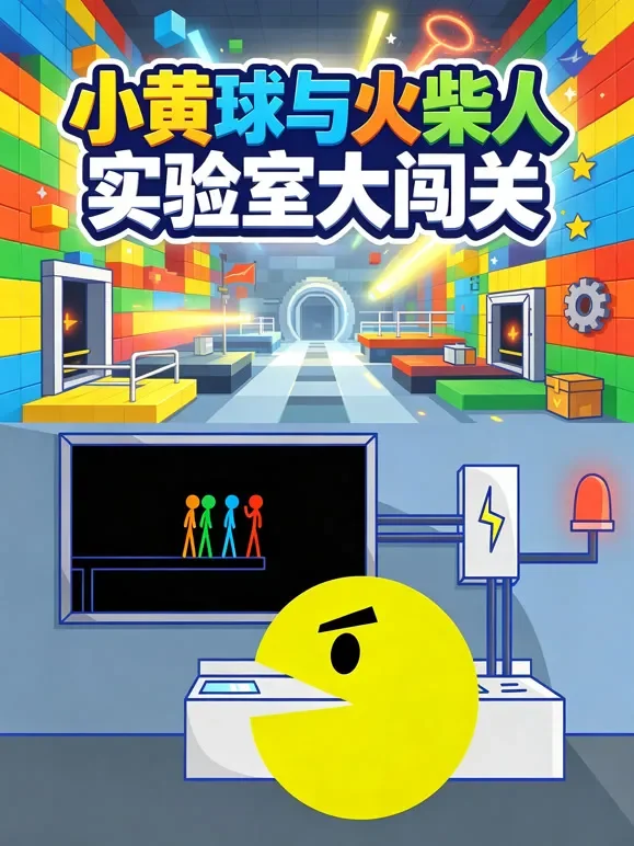 小黄球与火柴人实验室大闯关动漫海报