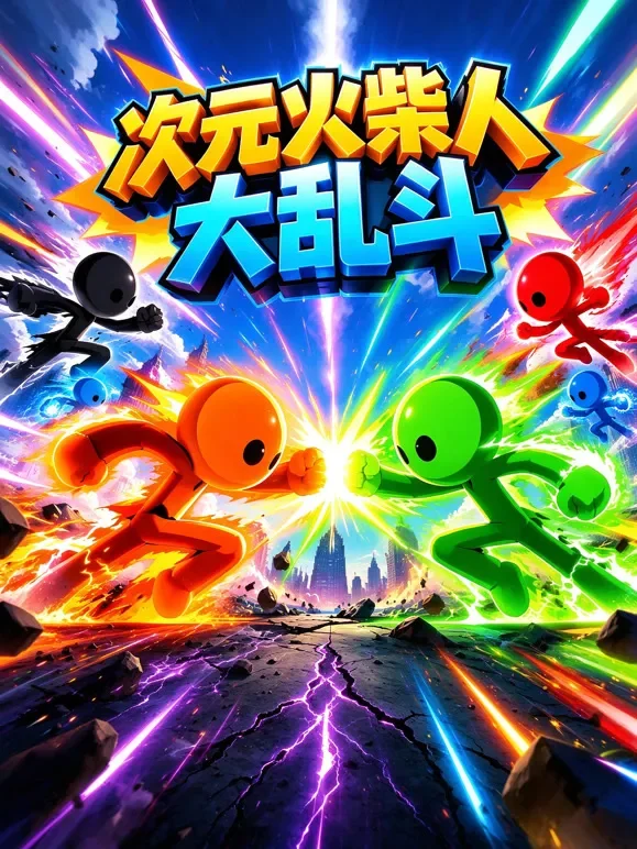 次元火柴人大乱斗动漫海报