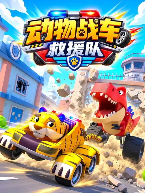动物战车救援队动漫海报
