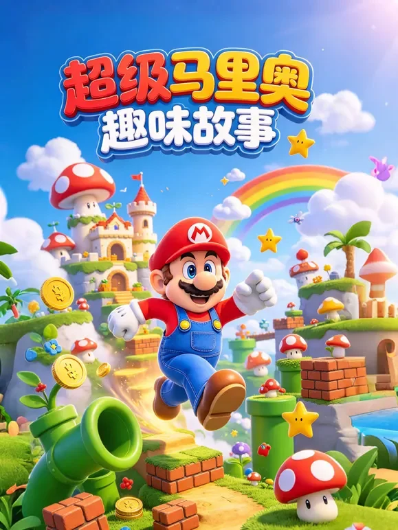 超级马里奥趣味故事动漫海报