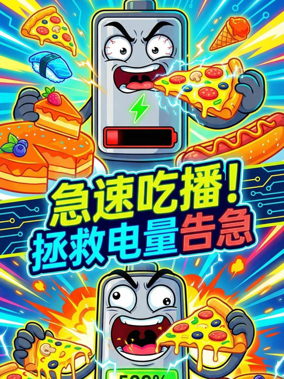 急速吃播！拯救电量告急