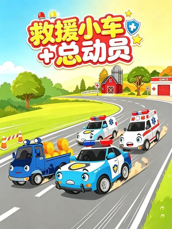 救援小车总动员动漫海报