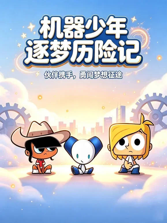 机器少年逐梦历险记动漫海报