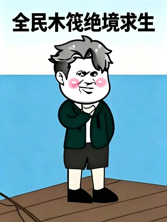 全民木筏绝境求生动漫海报