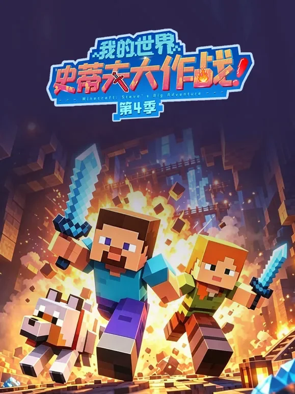 我的世界史蒂夫大作战 第4季动漫海报