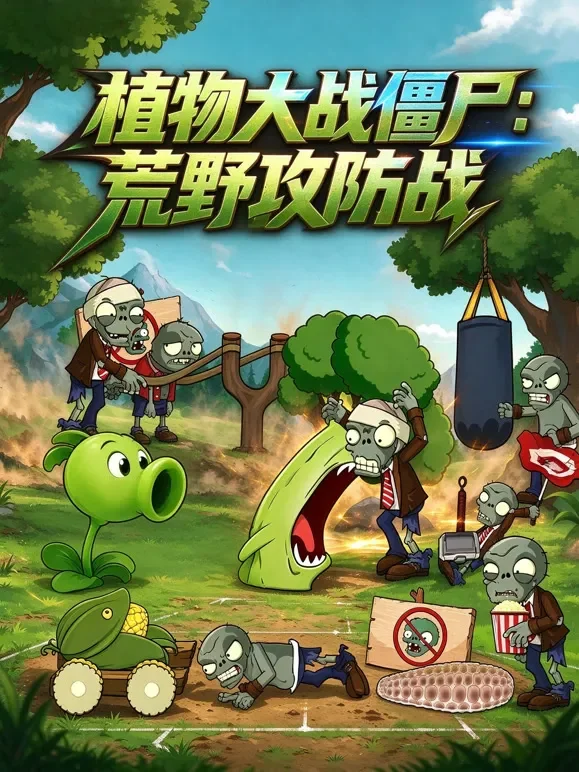 植物大战僵尸 ：荒野攻防战动漫海报