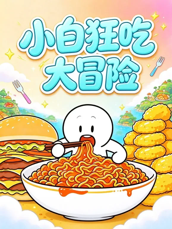 小白狂吃大冒险动漫海报