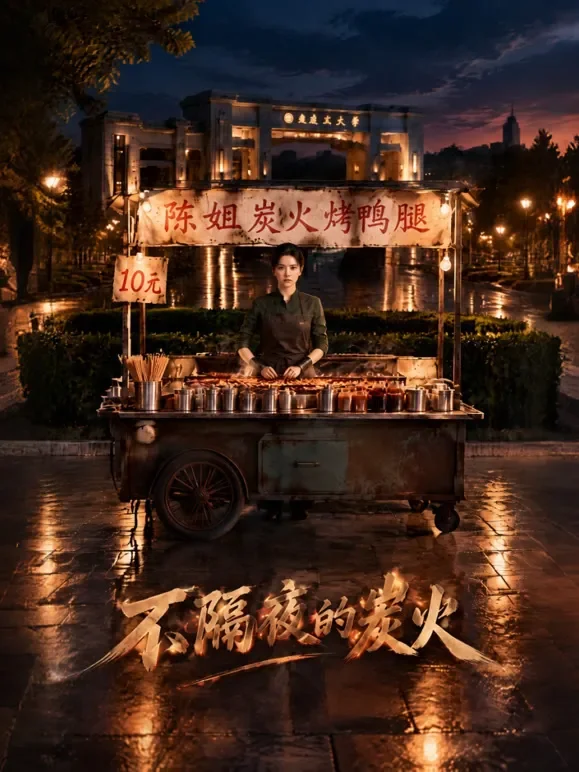 不隔夜的炭火动漫海报