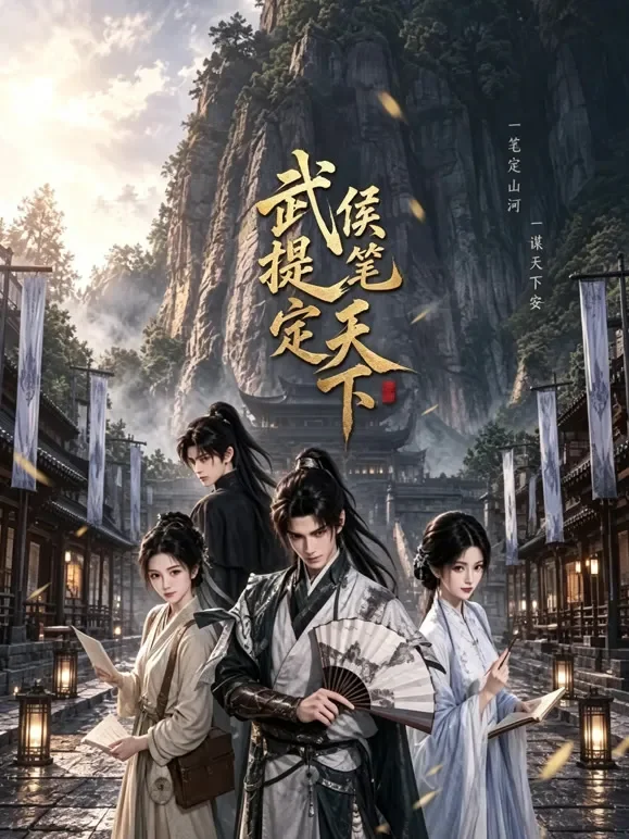 武侯提笔定天下动漫海报
