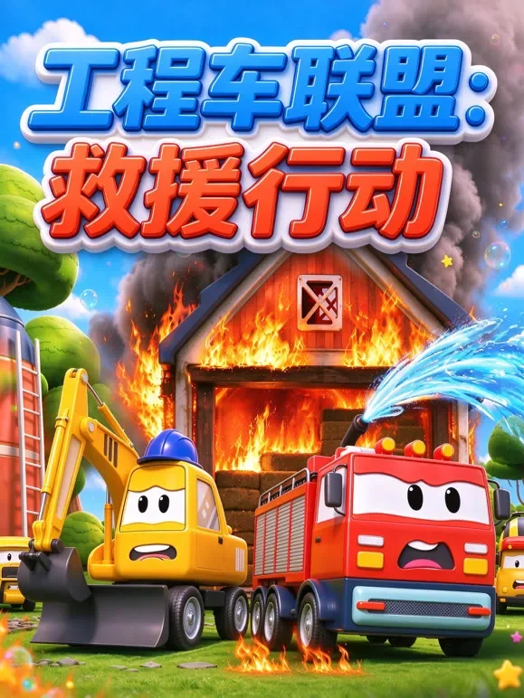 工程车联盟：救援行动动漫海报