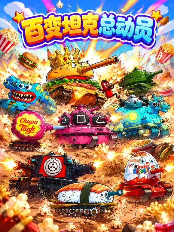 百变坦克总动员动漫海报