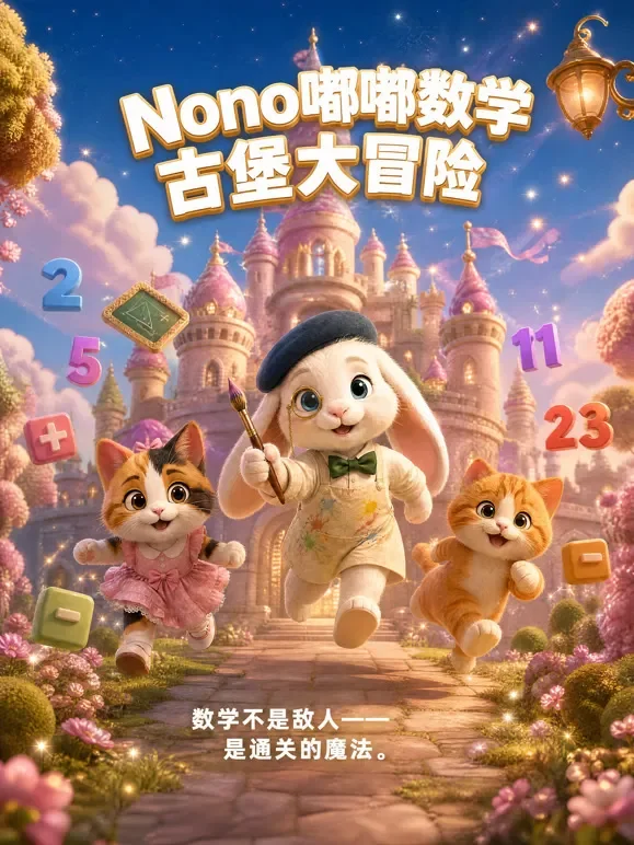 Nono嘟嘟数学古堡大冒险动漫海报