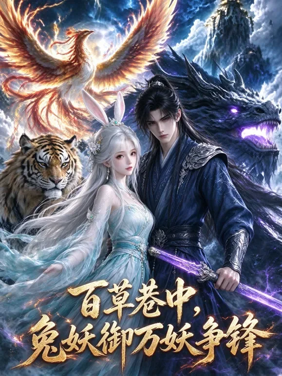 百草巷中，兔妖御万妖争锋动漫海报