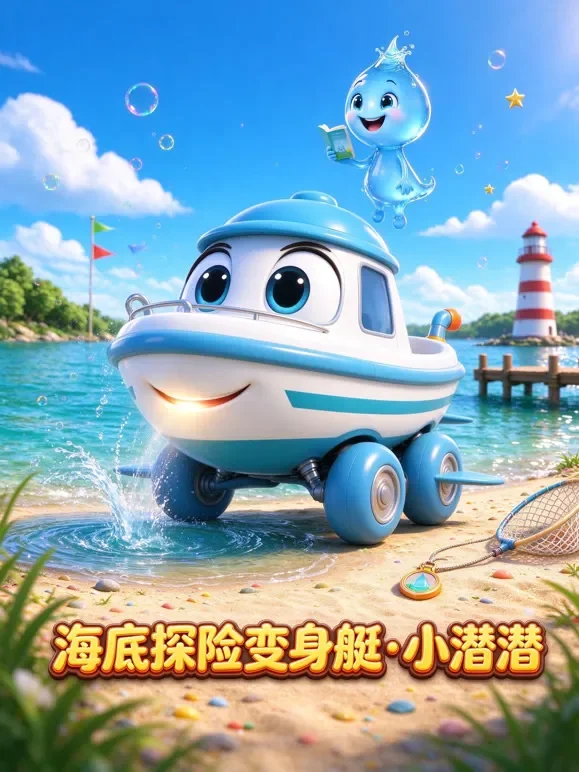 海底探险变身艇·小潜潜动漫海报