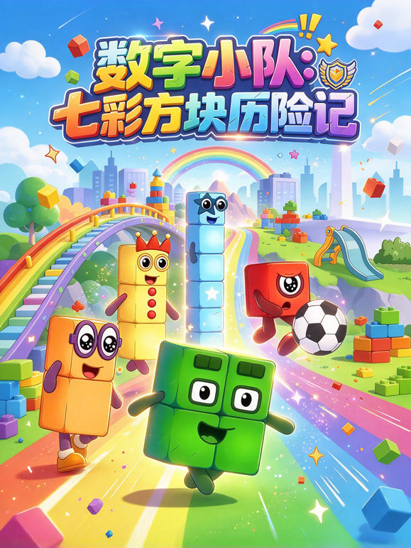 数字小队：七彩方块历险记