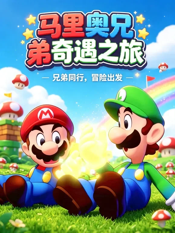 马里奥兄弟奇遇之旅动漫海报