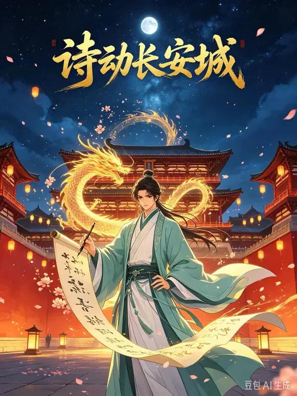 诗动长安城动漫海报