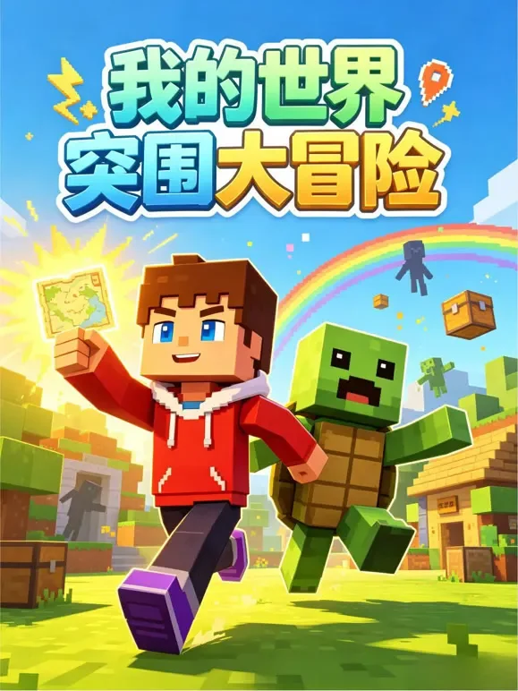 我的世界突围大冒险动漫海报