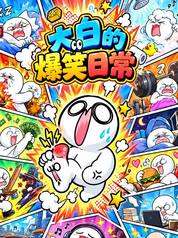 大白的爆笑日常动漫海报