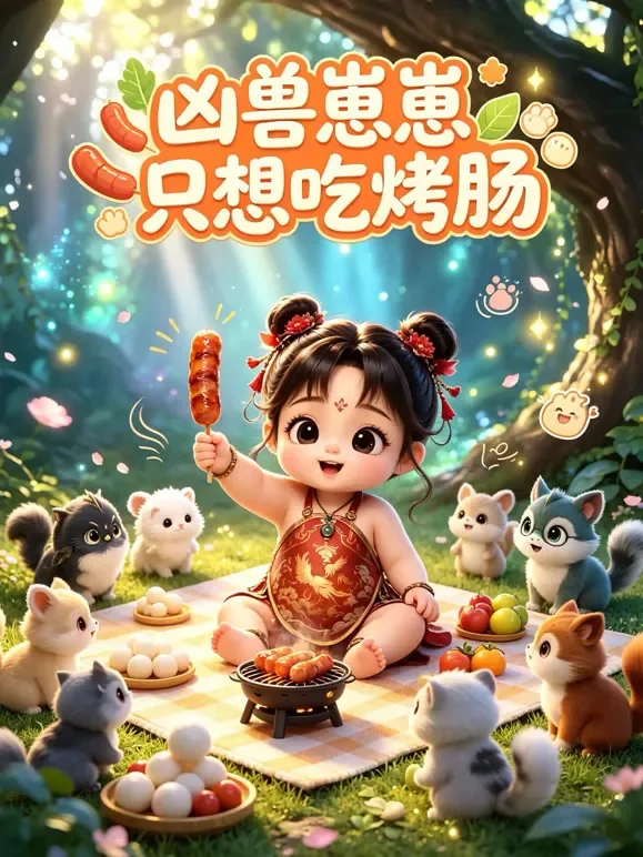 凶兽崽崽只想吃烤肠动漫海报