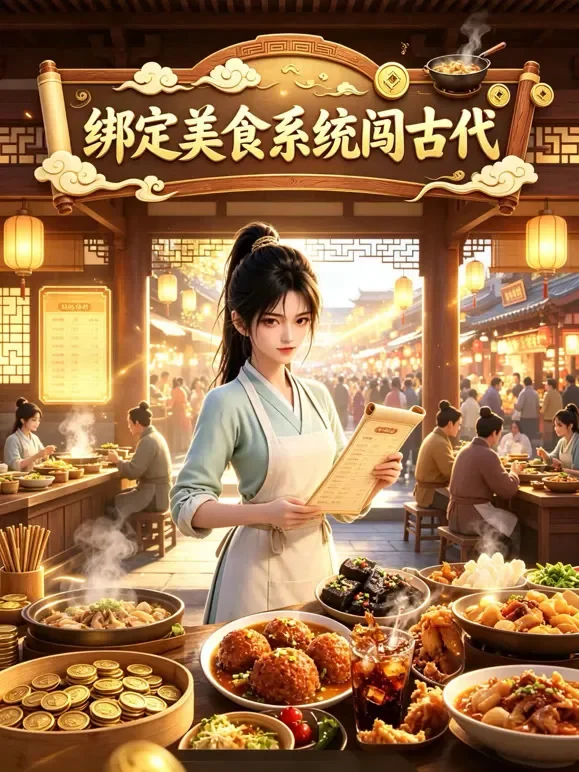 绑定美食系统闯古代动漫海报