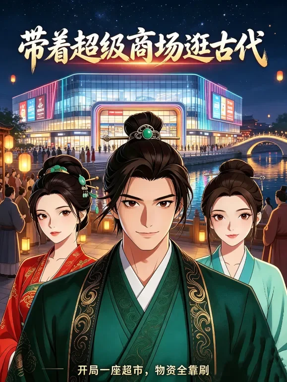 带着超级商场逛古代动漫海报