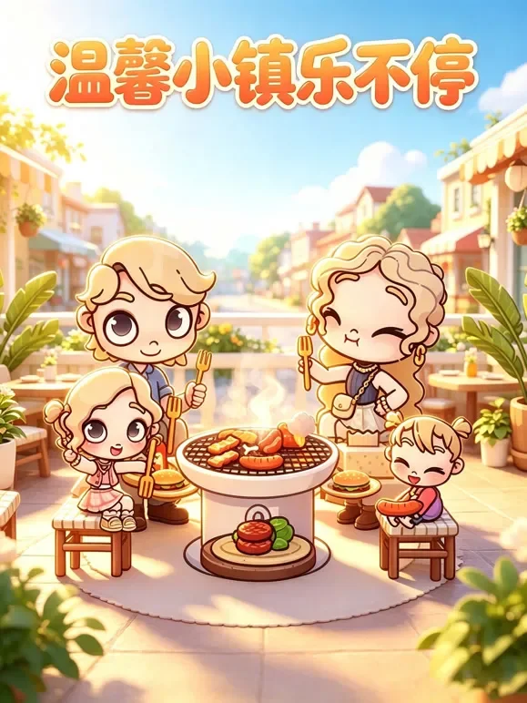 温馨小镇乐不停动漫海报
