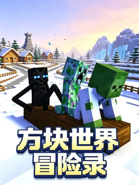 方块世界冒险录动漫海报