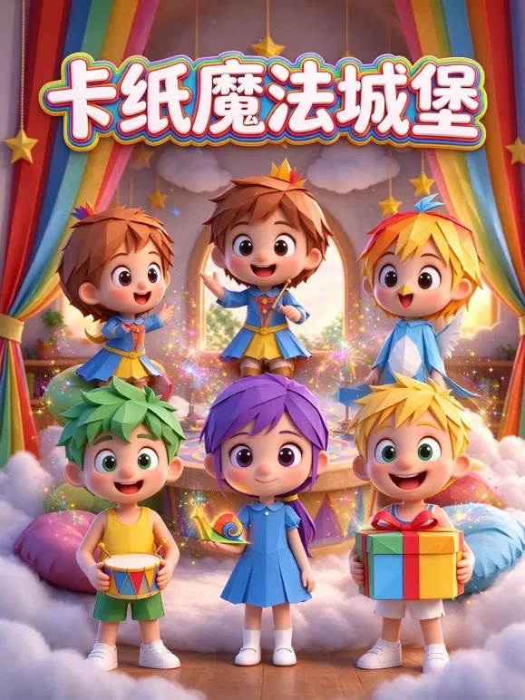 卡纸魔法城堡动漫海报