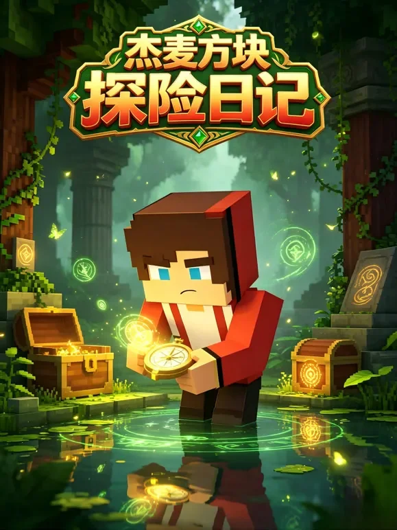杰麦方块探险日记动漫海报