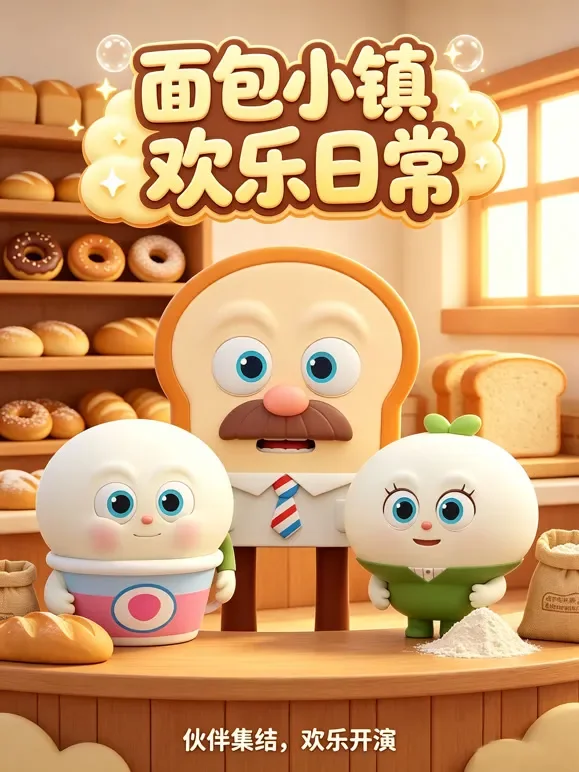 面包小镇欢乐日常动漫海报
