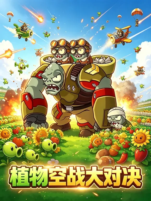 植物空战大对决动漫海报