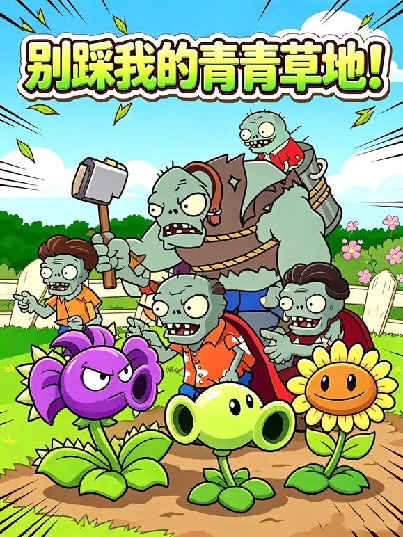 别踩我的青青草地！动漫海报