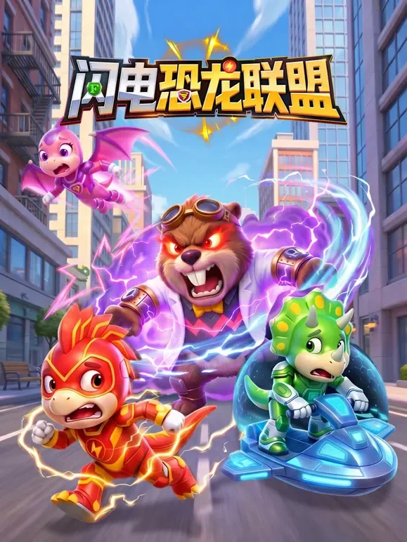 闪电恐龙联盟动漫海报