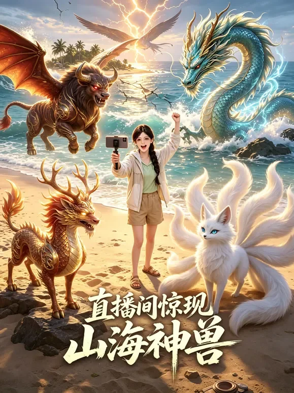 直播间惊现山海神兽动漫海报