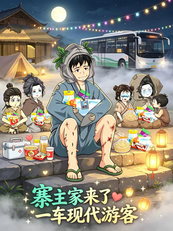 寨主家来了一车现代游客