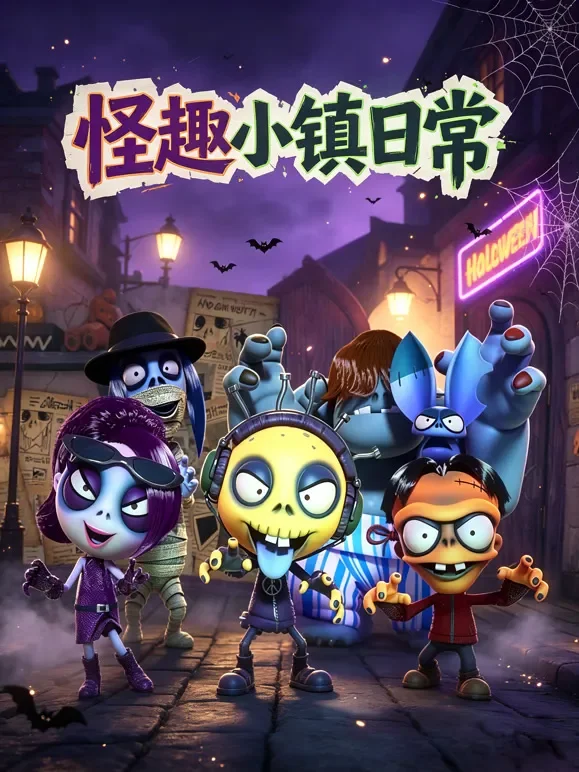 怪趣小镇日常动漫海报