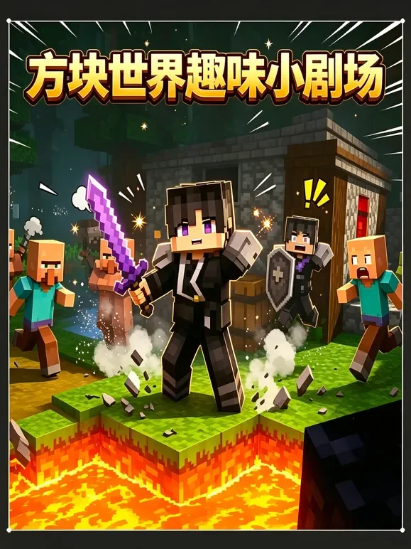 方块世界趣味小剧场动漫海报