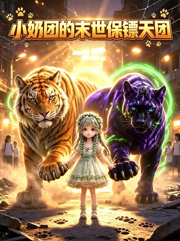 小奶团的末世保镖天团动漫海报