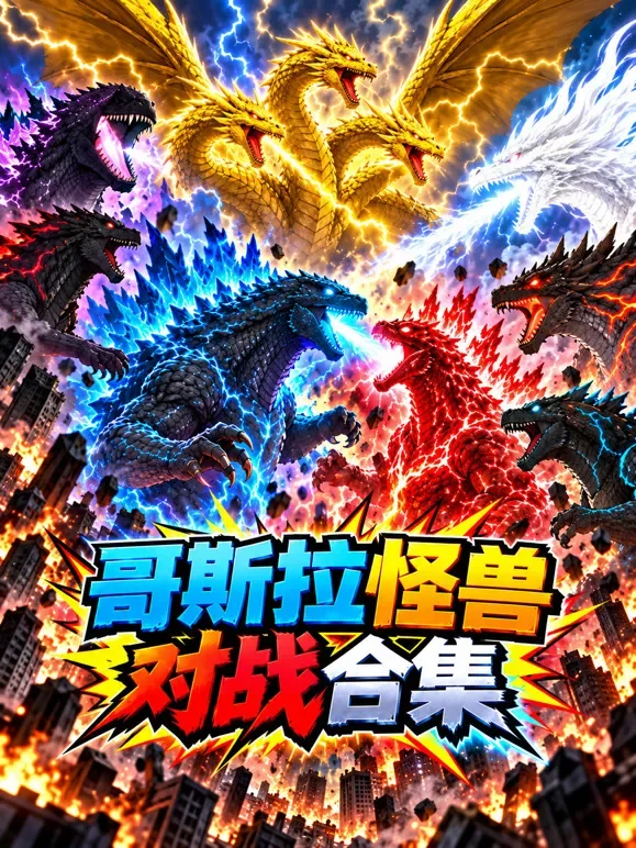 哥斯拉怪兽对战合集动漫海报