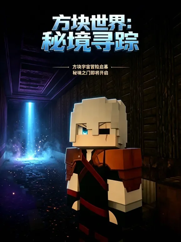 方块世界：秘境寻踪动漫海报